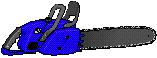 Die blaue Kettensaege